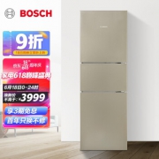 18日0点、3期免息、风冷无霜：274L BOSCH 博世 混冷三门冰箱