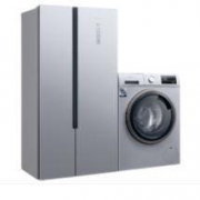 18日预售：SIEMENS 西门子 KX50NA41TI 对开门冰箱 500L +WG42A2Z81W 洗衣机 9kg