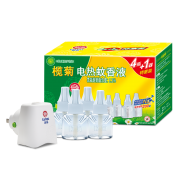 榄菊 无味 婴儿 电热蚊香液4液+1器 补充套装