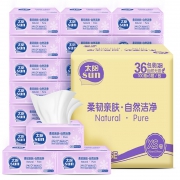 C&S 洁柔 太阳系列 抽纸 3层*100抽*24包(170*119mm)