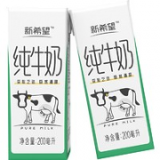 88VIP！新希望 小希白纯牛奶 200ml*18盒