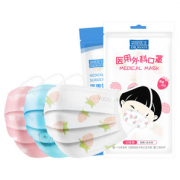 儿童款！DR.ROOS 袋鼠医生  灭菌型印花医用外科口罩 100只