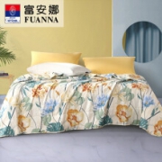 FUANNA 富安娜 纯棉面料夏凉被子 七孔抗菌纤维款-庭院 203*229cm