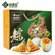 肉香扑鼻！鲜品屋 粽子礼盒 10粽10味2海鸭蛋 1400g