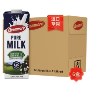 avonmore 艾恩摩尔 全脂纯牛奶 1L*6盒 *2件