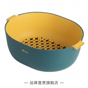 美的micca 双层沥水果蔬篮 U形大号5000ML