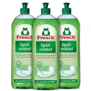 德国进口  Frosch 柠檬浓缩洗洁精 750ml*3瓶 赠稀释瓶