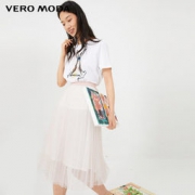 VeroModa 夏季格纹花色透视半身裙 2色