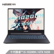 Hasee 神舟 HASEE)战神Z7M-CU5NB 十代酷睿i5-10200H GTX1650 4G 15.6英寸游戏笔记本电脑(8G 512G SSD IPS) 4499元