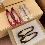 依思Q  女士粗跟复古方头鞋  8115000719