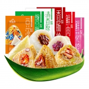 老城南 清香原味粽 群鲜花粽4只+鮮肉粽2只