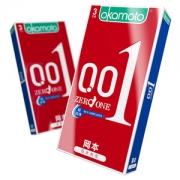 日本进口 冈本 最薄的套套 001安全套 3片+003润滑液6ml