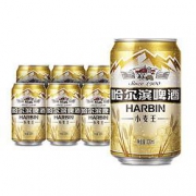 HARBIN 哈尔滨啤酒 哈尔滨 小麦王啤酒 330ml*6听