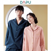 DAPU 大朴 AF1F12203 情侣纯棉双层纱睡衣