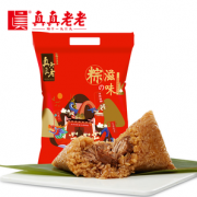 咸香软糯！真真老老 嘉兴粽子肉粽礼包 100g*10只