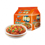 康师傅 方便面干拌面香辣牛肉面 124g*5袋