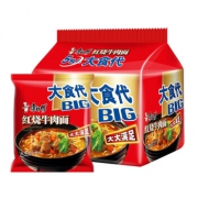 康师傅 方便面 大食袋红烧牛肉面五连包146g*5袋