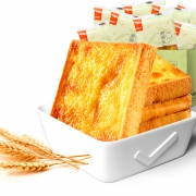 聚划算百亿补贴：良品铺子 岩焗乳酪吐司 500g*2箱