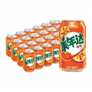 88VIP：MIRINARA 美年达 橙味 碳酸汽水 330mL*24罐*2件