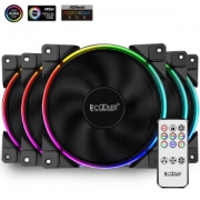 PCCOOLER 超频三 皓月FRGB RGB机箱风扇 120mm 五个装