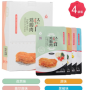 PLUS会员！重工 食品 即食鸡胸肉 混合口味 100g*4袋装