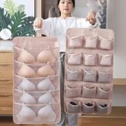 墙上悬挂式家用卧室学生宿舍袜子挂袋布艺