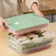 饺子盒厨房家用水饺盒冰箱保鲜盒收纳盒塑料
