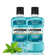 京喜APP：LISTERINE 李施德林 冰蓝劲爽漱口水 500ml*2