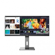 AOC 冠捷 U34P2/BS 34英寸IPS带鱼屏显示器（3440×1440、75Hz）