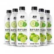 京东极速版：惠寻 柠檬味无糖苏打水饮料 480ml*6瓶