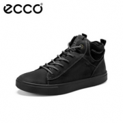 43码！ECCO 爱步 Kyle凯尔系列 男士Hydromax®防泼水高帮休闲板鞋 531854