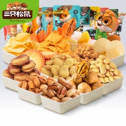三只松鼠 零食大礼包413g整箱*3