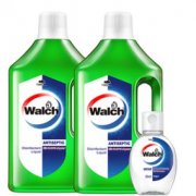 温和不刺激！Walch 威露士 家居消毒液1L*2+免洗洗手液20ml
