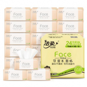 有券的上、可湿水！C&S 洁柔 Face系列 抽纸 3层110抽24包（195*133mm）