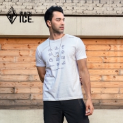 BLACKICE 黑冰 F1504 男士纯棉运动短袖T恤