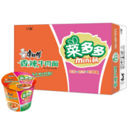 限地区！康师傅 菜多多迷你杯 香辣牛肉面 63g*12杯