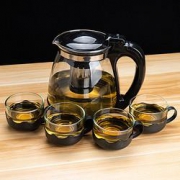 禾嘻 耐高温泡茶壶 2000ML 一壶+4莲花杯
