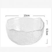 88VIP:法兰晶 日式锤纹玻璃碗  300Ml
