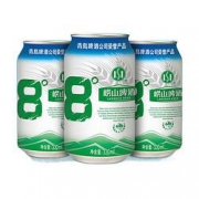 崂山啤酒 8度 清爽黄啤 330ml*24听 *2件