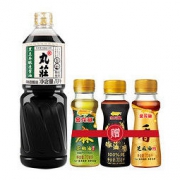 金龙鱼 丸庄 黑豆本酿造酱油 1L 赠金龙鱼香油套装 70ml*3瓶