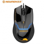 NEWMEN 新贵 N400 有线鼠标 1600DPI 黑色