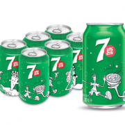 限地区！7-Up 七喜 柠檬味 碳酸饮料 330ml*6听