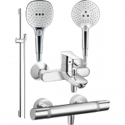 2日0点：Hansgrohe 汉斯格雅 飞雨Select120 恒温带下出水花洒套装