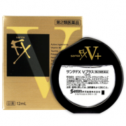 缓解眼疲劳！日本 参天 FXV+ 解疲劳超清凉眼药水 金色 12ml