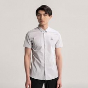 限尺码：LILANZ 利郎 19XXC0011S 男式短袖休闲衬衫