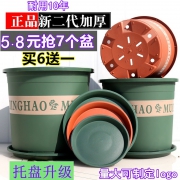 暮景好 矮胖加仑花盆塑料
