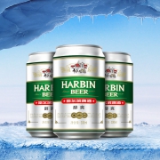 Harbin/哈尔滨啤酒 醇爽330ml*24听 整箱装易拉罐装
