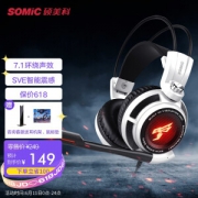 11日0点：SOMiC 硕美科 G941 耳罩式头戴式有线游戏耳机 白色