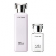 黑卡会员！HABA 鲨烷润泽柔肤套装（精华油15ml+G露180ml）