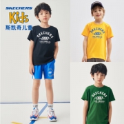 Skechers斯凯奇 儿童 100%纯棉T恤
